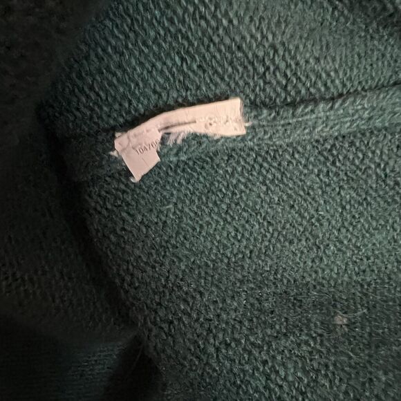 J.Crew Jeweled Starburst Sweater Green Soft Wool Blend Rhinestone Sz M 3/4 Slv - Picture 5 of 5